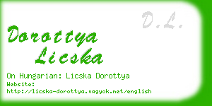 dorottya licska business card